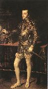 TIZIANO Vecellio King Philip II r painting